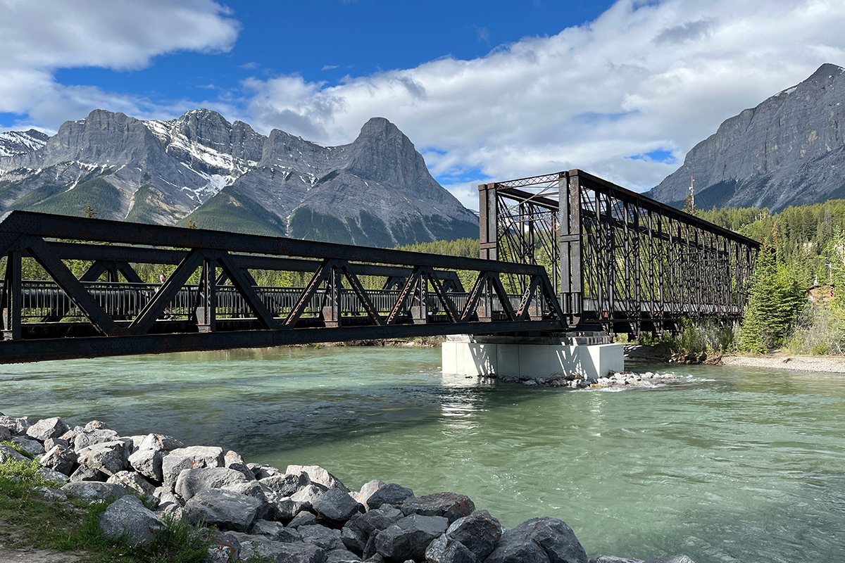 Engine Bridge Canmore Kanada Kalliovuoret