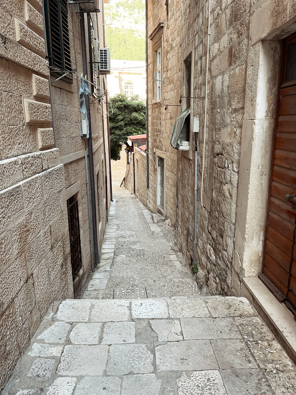 Vanhan kaupungin katuja Dubrovnikissa