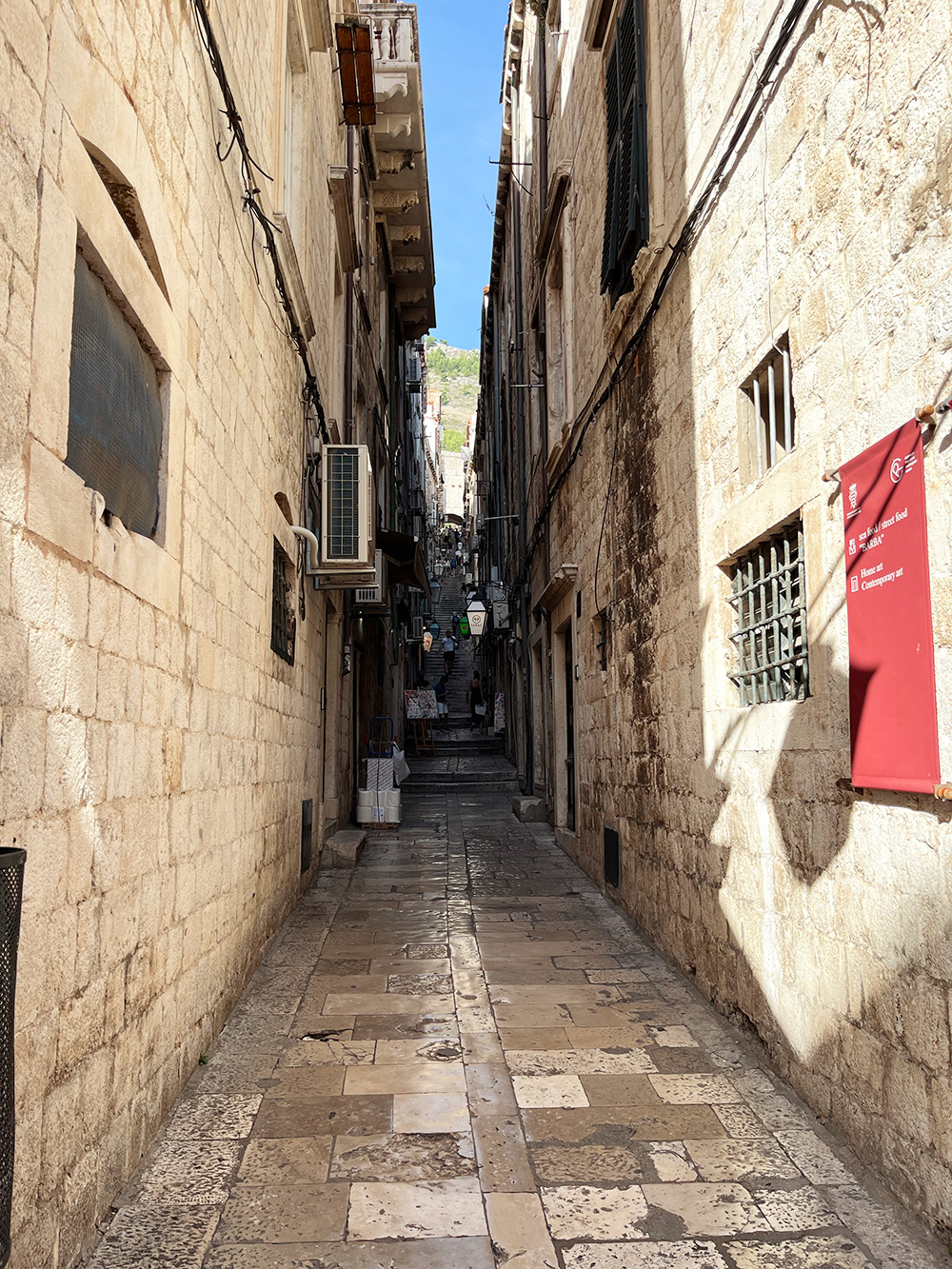 Dubrovnik Kroatia kapeita katuja