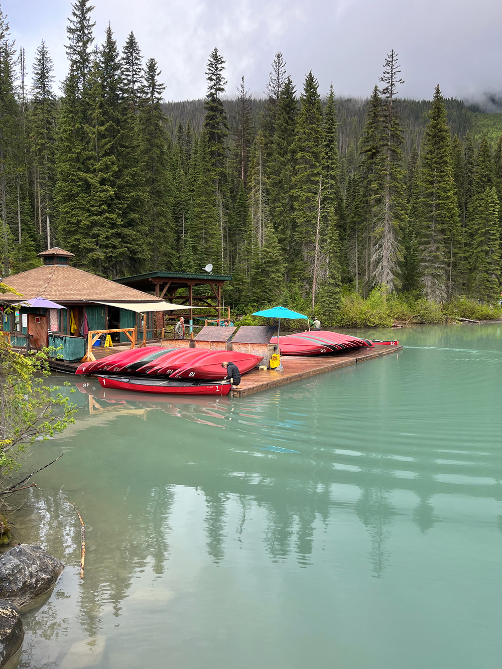 Emerald Lake kanoottivuokraus Kanada