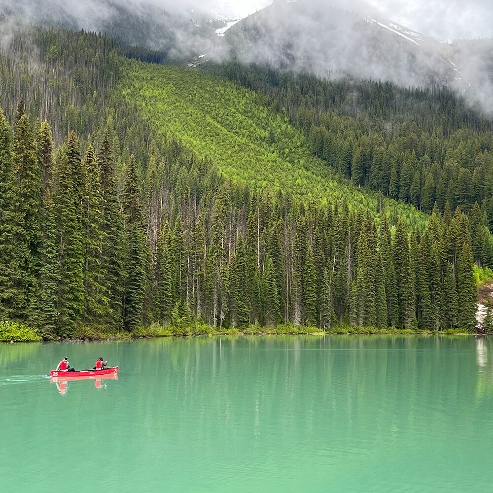 Emerald Lake Yoho Kalliovuoret Kanada