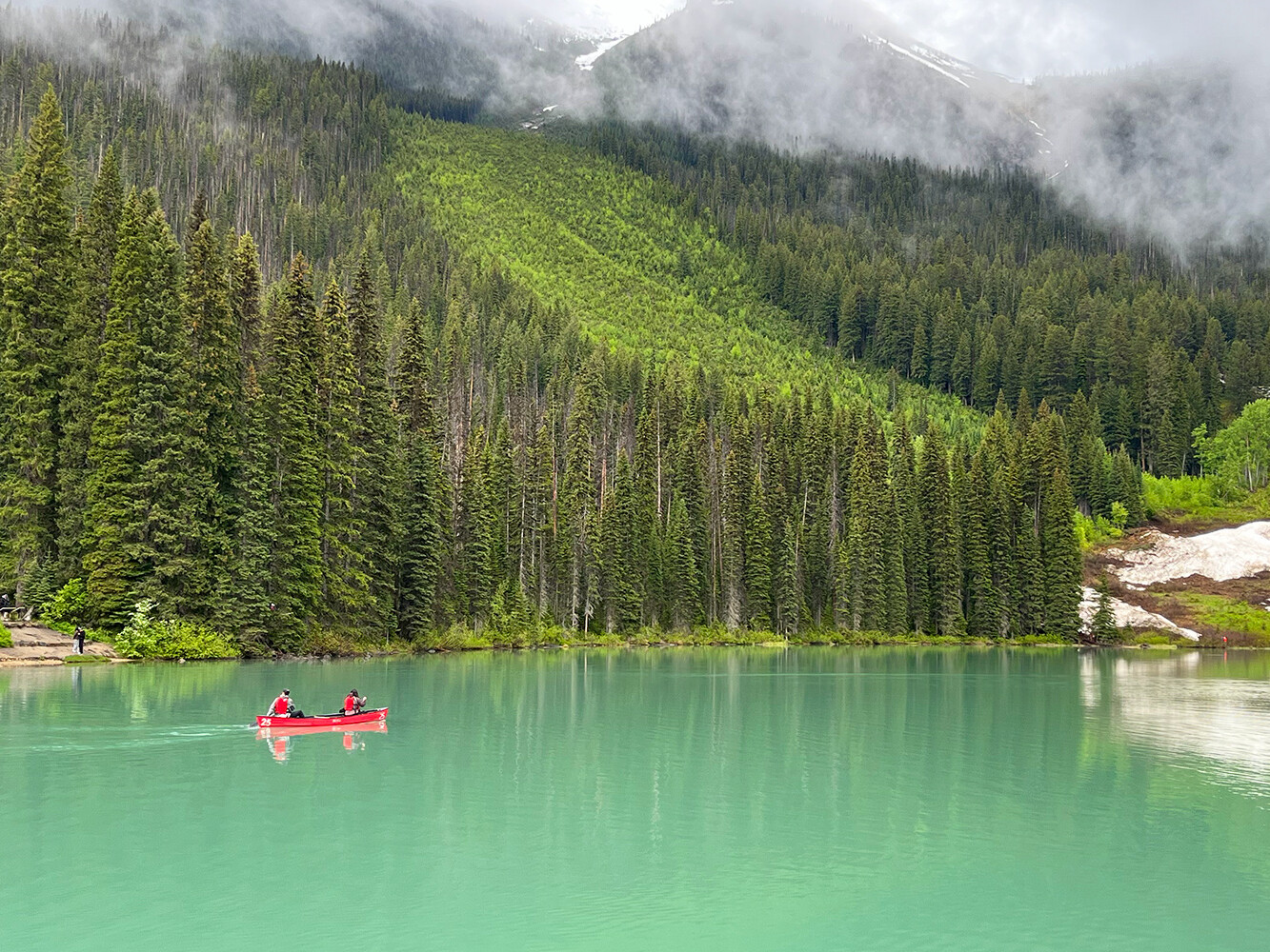 Emerald Lake Yoho Kalliovuoret Kanada