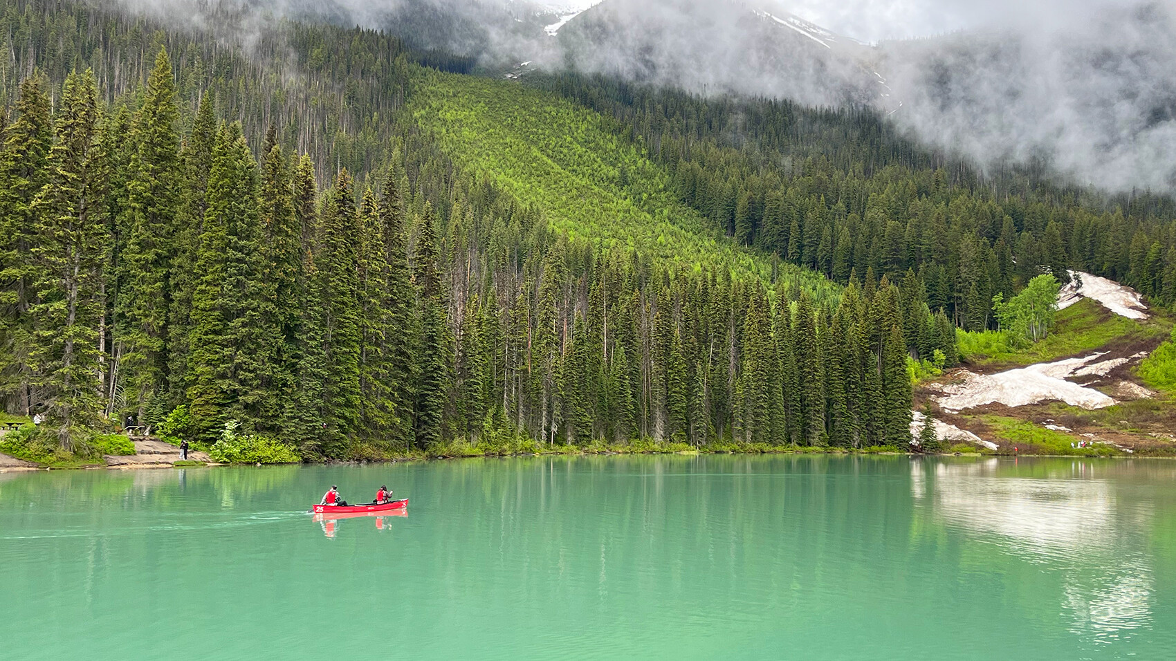 Emerald Lake Yoho Kalliovuoret Kanada