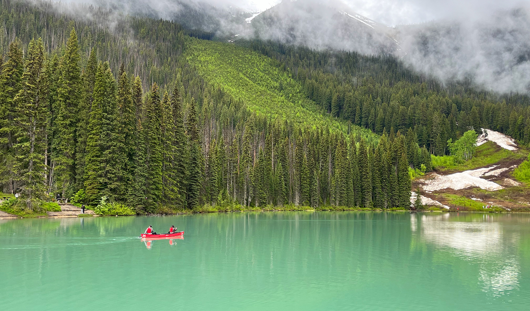 Emerald Lake Yoho Kalliovuoret Kanada