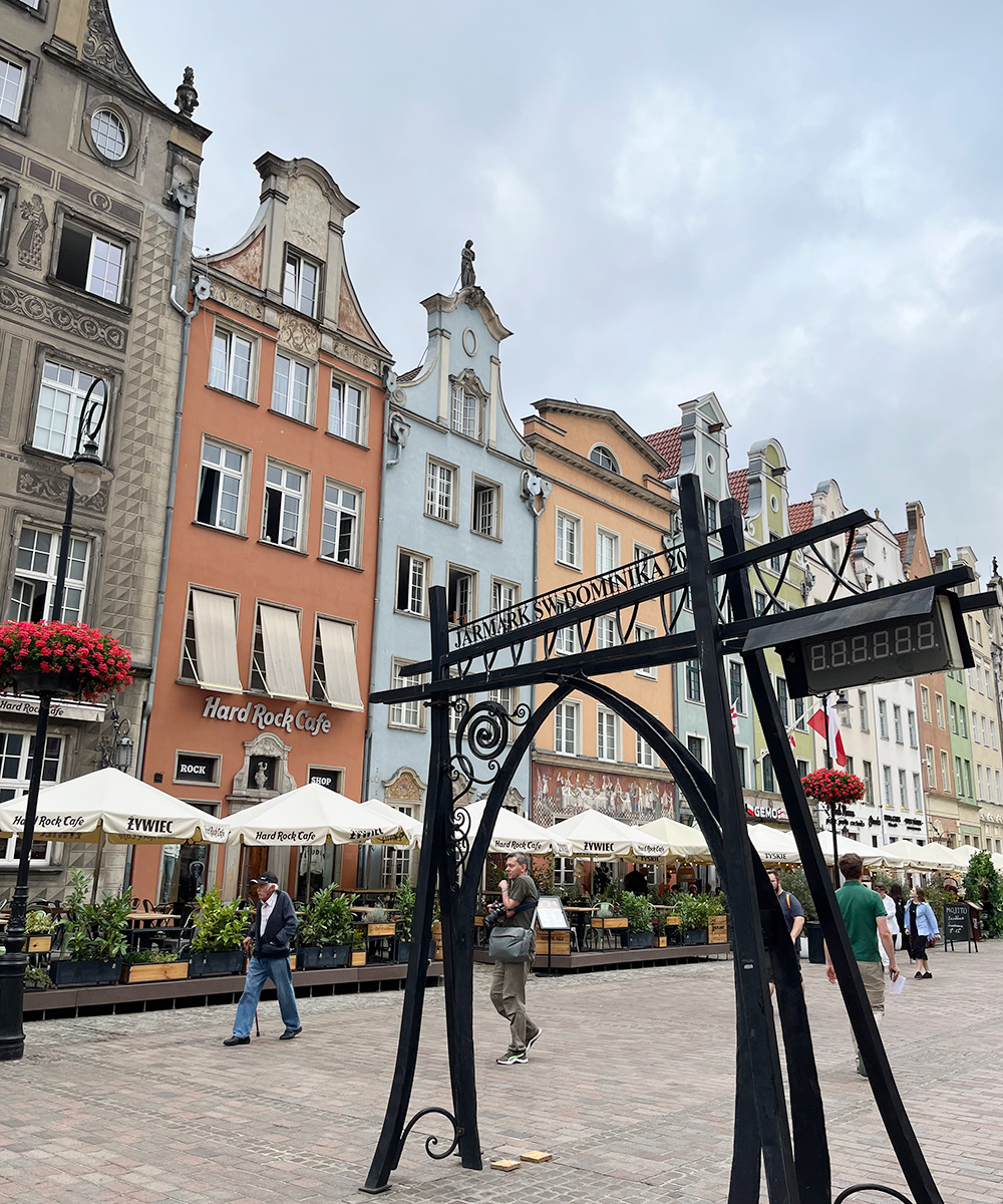 Gdansk värikkäät talot