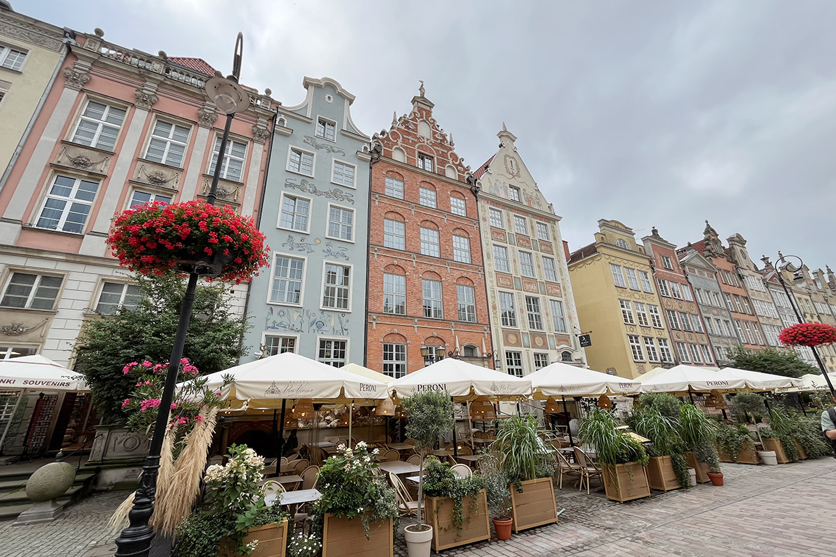 Gdansk värikkäät talot