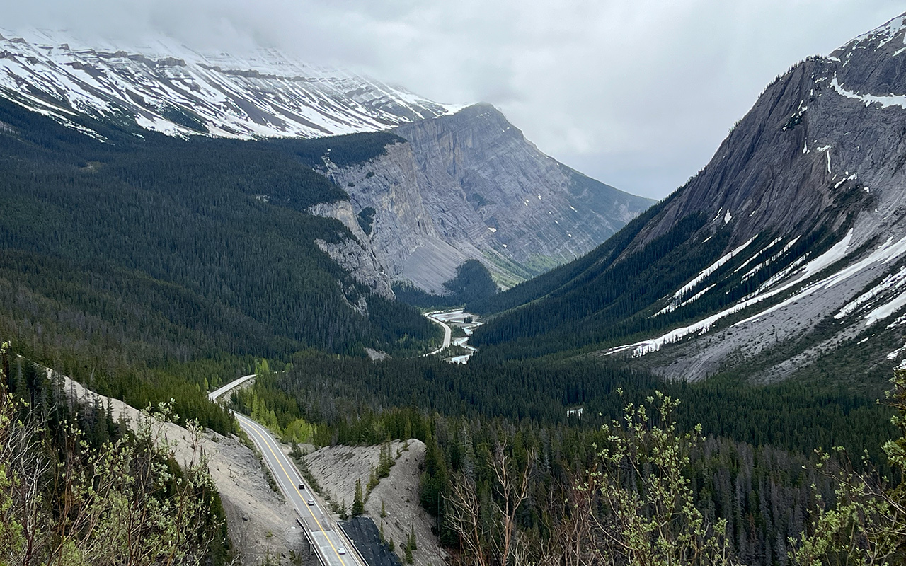 Big Bend Viewpoint Kalliovuoret Kanada