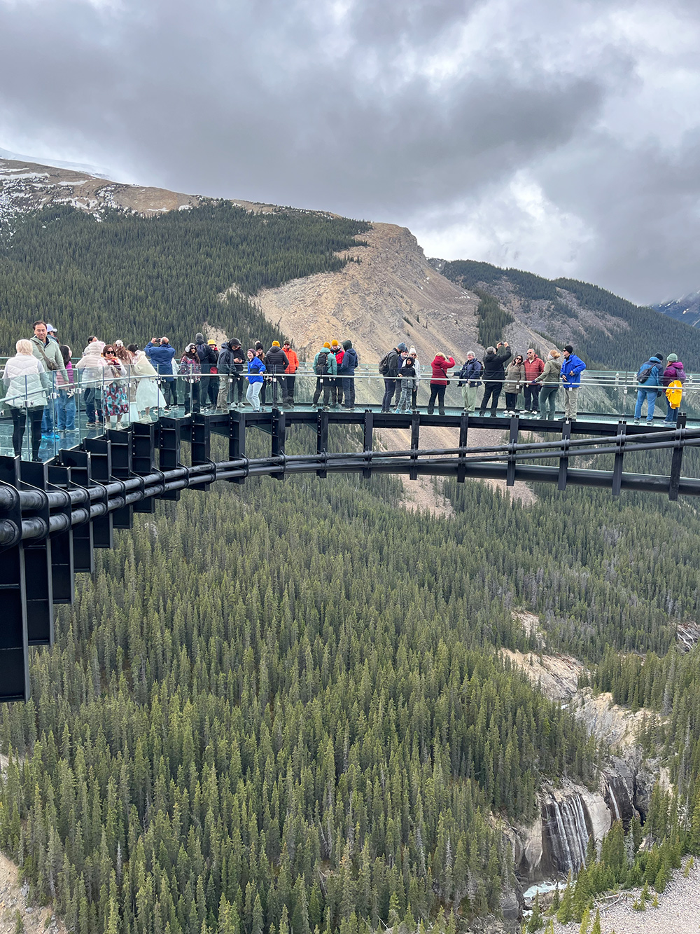 Columbia Icefield Skywalk Kalliovuoret Kanada