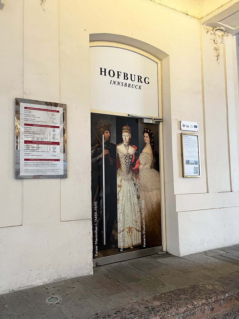 Hofburg palatsi Innsbruck Itävalta