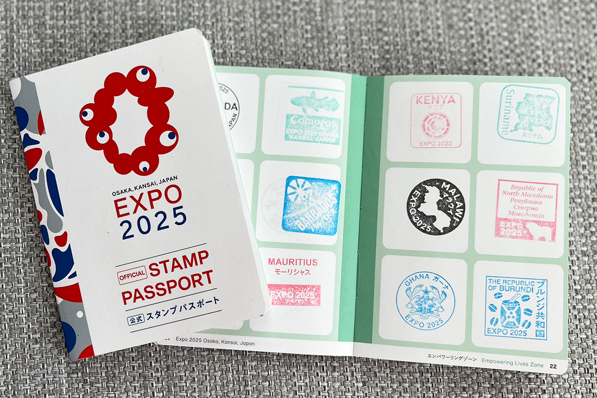 Expo-passi täynnä leimoja
