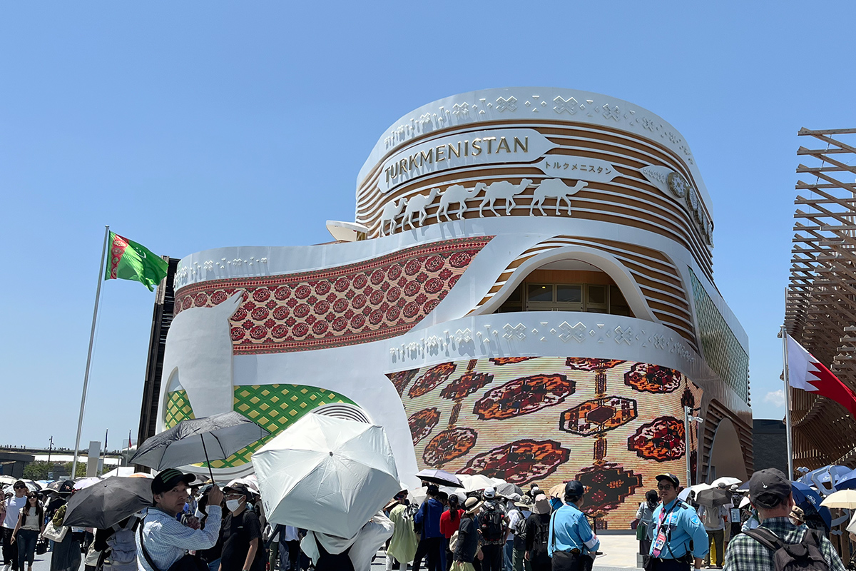 Expo Osaka maailmannäyttely Turkmenistan paviljonki