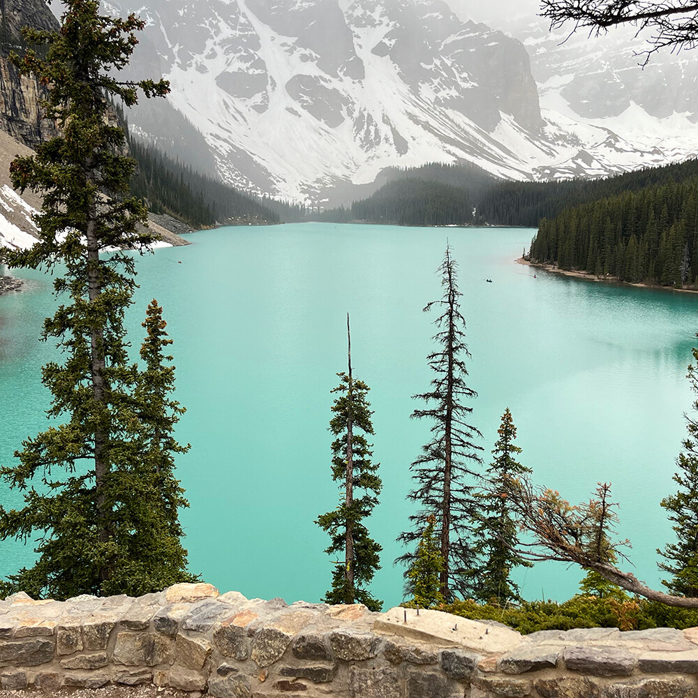 Lake Moraine Kanada Kalliovuoret
