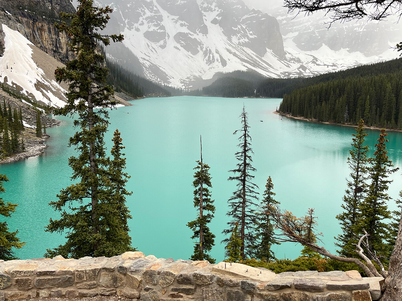 Lake Moraine Kanada Kalliovuoret