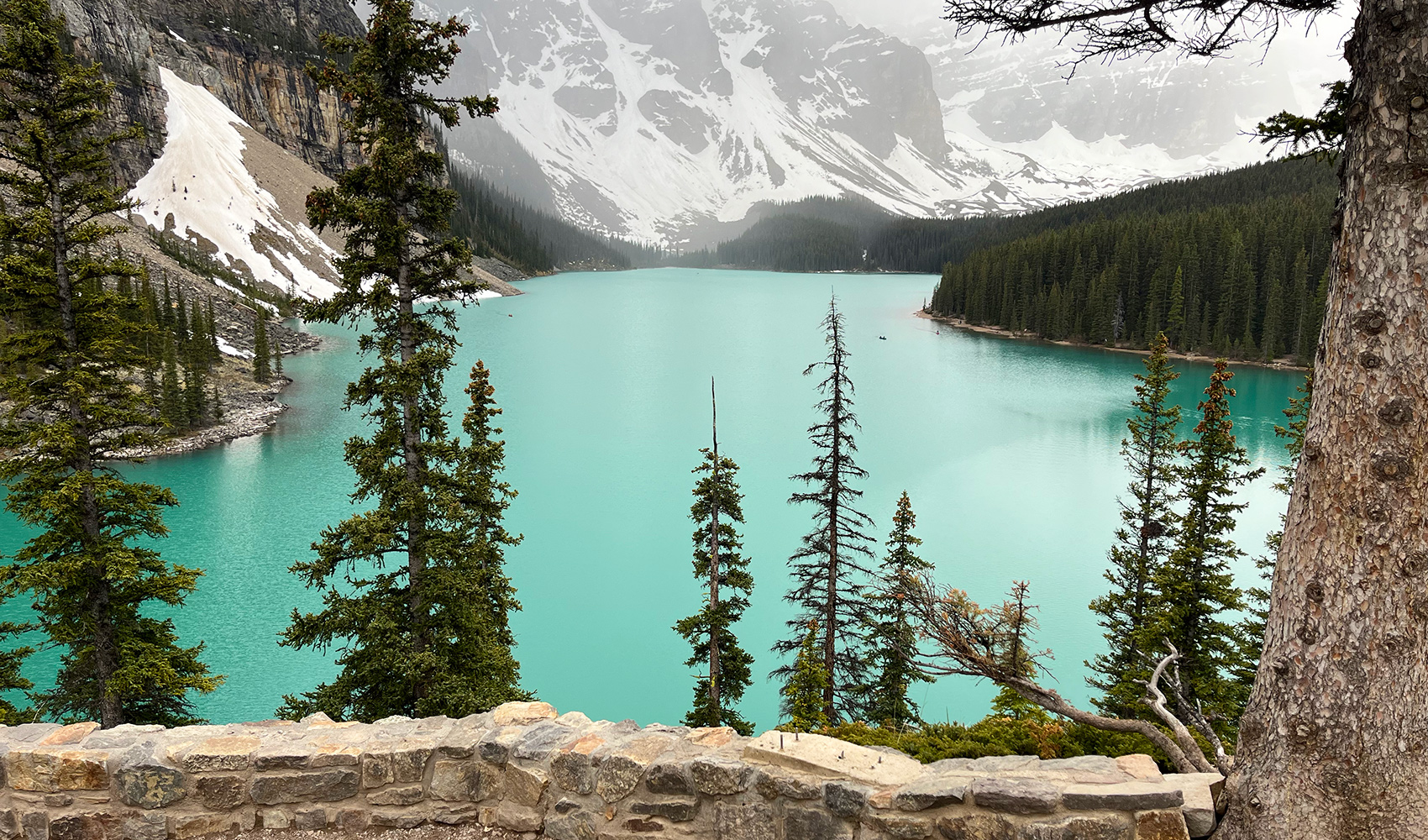 Lake Moraine Kanada Kalliovuoret