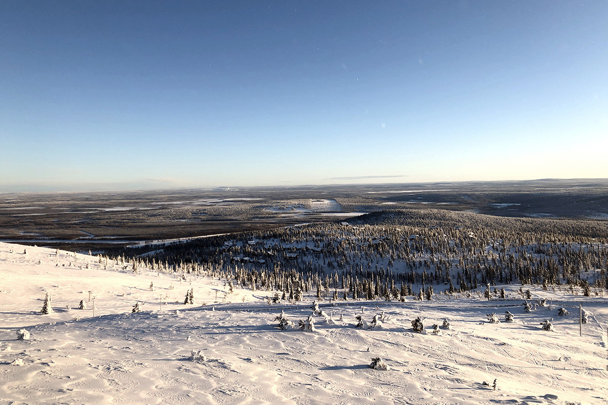 Näkymä Levi-tunturilta
