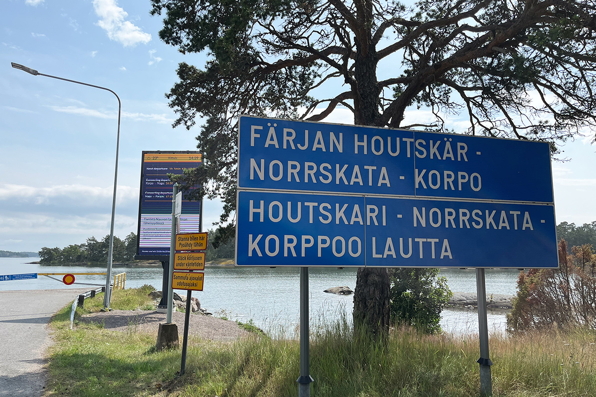 Houtskari Korppoo lautta Saariston rengastie